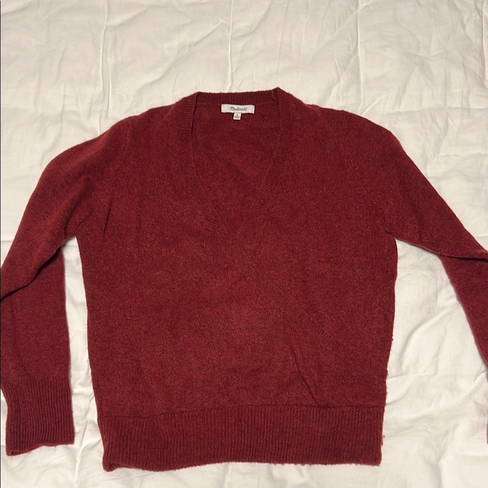 Madewell crossover Red Sweater